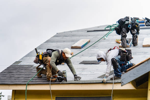 Professional Roofing technician working in Kingston, NJ